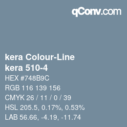 カラーコード: kera Colour-Line - kera 510-4 | qconv.com