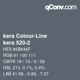 Código de color: kera Colour-Line - kera 520-2 | qconv.com
