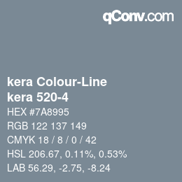 カラーコード: kera Colour-Line - kera 520-4 | qconv.com