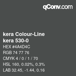 Código de color: kera Colour-Line - kera 530-0 | qconv.com