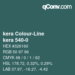 Farbcode: kera Colour-Line - kera 540-0 | qconv.com