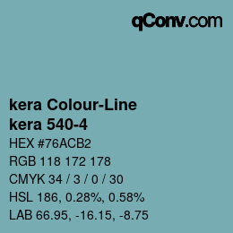 Código de color: kera Colour-Line - kera 540-4 | qconv.com