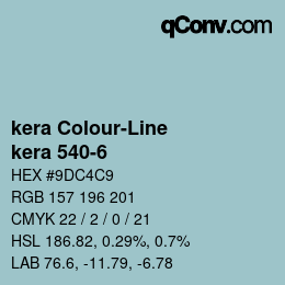 Código de color: kera Colour-Line - kera 540-6 | qconv.com