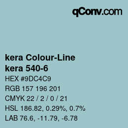 Código de color: kera Colour-Line - kera 540-6 | qconv.com