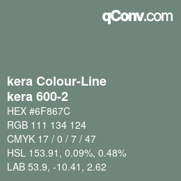 カラーコード: kera Colour-Line - kera 600-2 | qconv.com