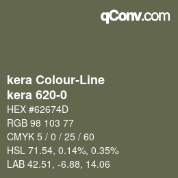 カラーコード: kera Colour-Line - kera 620-0 | qconv.com