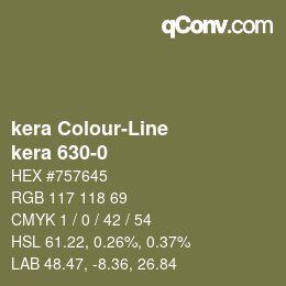 カラーコード: kera Colour-Line - kera 630-0 | qconv.com