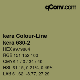 Código de color: kera Colour-Line - kera 630-2 | qconv.com