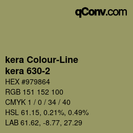 Color code: kera Colour-Line - kera 630-2 | qconv.com