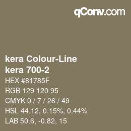 Código de color: kera Colour-Line - kera 700-2 | qconv.com