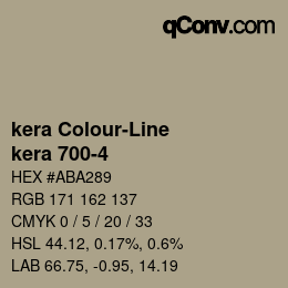 Código de color: kera Colour-Line - kera 700-4 | qconv.com