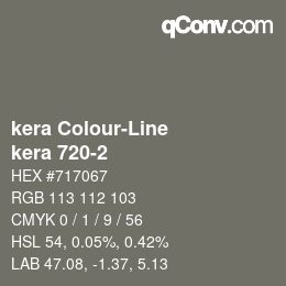 カラーコード: kera Colour-Line - kera 720-2 | qconv.com