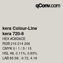 カラーコード: kera Colour-Line - kera 720-8 | qconv.com