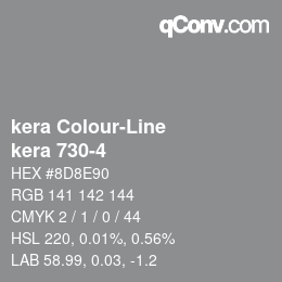 カラーコード: kera Colour-Line - kera 730-4 | qconv.com