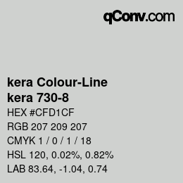 カラーコード: kera Colour-Line - kera 730-8 | qconv.com