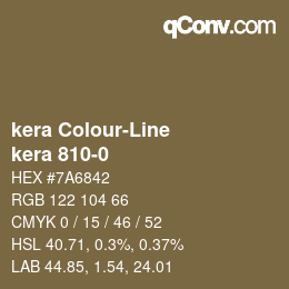 Color code: kera Colour-Line - kera 810-0 | qconv.com