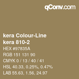Color code: kera Colour-Line - kera 810-2 | qconv.com