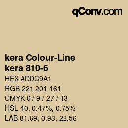 Código de color: kera Colour-Line - kera 810-6 | qconv.com