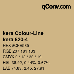 カラーコード: kera Colour-Line - kera 820-4 | qconv.com