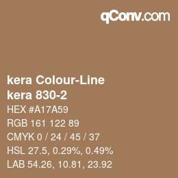 Color code: kera Colour-Line - kera 830-2 | qconv.com