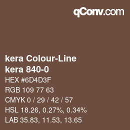 カラーコード: kera Colour-Line - kera 840-0 | qconv.com