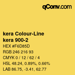 Color code: kera Colour-Line - kera 900-2 | qconv.com