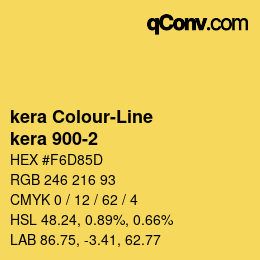 Code couleur: kera Colour-Line - kera 900-2 | qconv.com