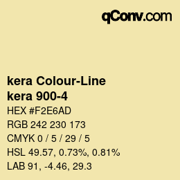 Color code: kera Colour-Line - kera 900-4 | qconv.com