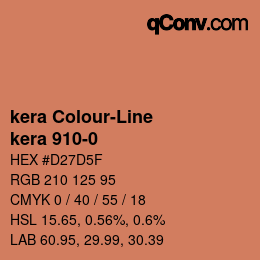 Color code: kera Colour-Line - kera 910-0 | qconv.com