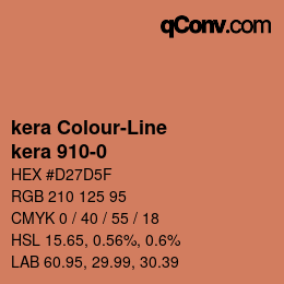 Color code: kera Colour-Line - kera 910-0 | qconv.com