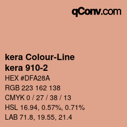 カラーコード: kera Colour-Line - kera 910-2 | qconv.com