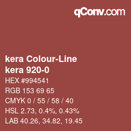 Farbcode: kera Colour-Line - kera 920-0 | qconv.com