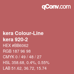 Color code: kera Colour-Line - kera 920-2 | qconv.com