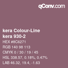 Farbcode: kera Colour-Line - kera 930-2 | qconv.com