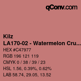 Farbcode: Kilz - LA170-02 - Watermelon Crush | qconv.com