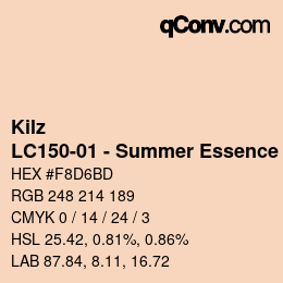 Código de color: Kilz - LC150-01 - Summer Essence | qconv.com