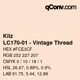 カラーコード: Kilz - LC170-01 - Vintage Thread | qconv.com