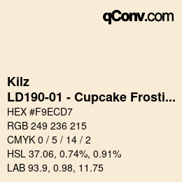 Code couleur: Kilz - LD190-01 - Cupcake Frosting | qconv.com