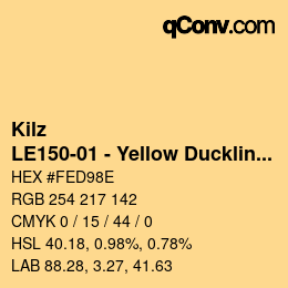 カラーコード: Kilz - LE150-01 - Yellow Duckling | qconv.com