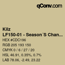 カラーコード: Kilz - LF150-01 - Season´S Change | qconv.com