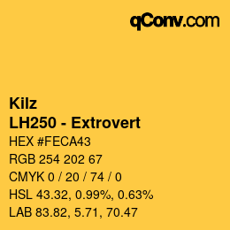 カラーコード: Kilz - LH250 - Extrovert | qconv.com