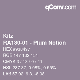 Code couleur: Kilz - RA130-01 - Plum Notion | qconv.com