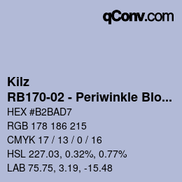Farbcode: Kilz - RB170-02 - Periwinkle Bloom | qconv.com