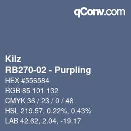 Farbcode: Kilz - RB270-02 - Purpling | qconv.com