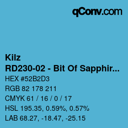 Farbcode: Kilz - RD230-02 - Bit Of Sapphire | qconv.com