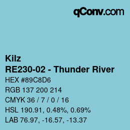 Code couleur: Kilz - RE230-02 - Thunder River | qconv.com