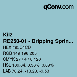カラーコード: Kilz - RE250-01 - Dripping Springs | qconv.com