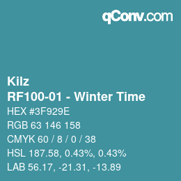 カラーコード: Kilz - RF100-01 - Winter Time | qconv.com
