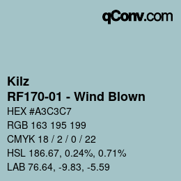 Code couleur: Kilz - RF170-01 - Wind Blown | qconv.com