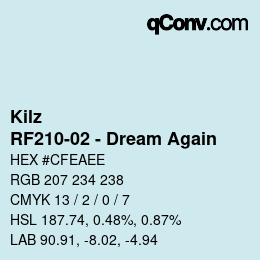 カラーコード: Kilz - RF210-02 - Dream Again | qconv.com
